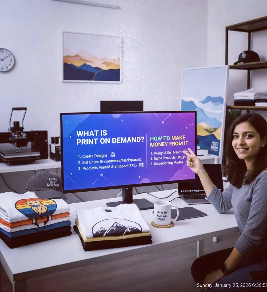 Print on demand क्या हैं, और इससे पैसा कैसे कमाएं ? Step by Step Guide in Hindi